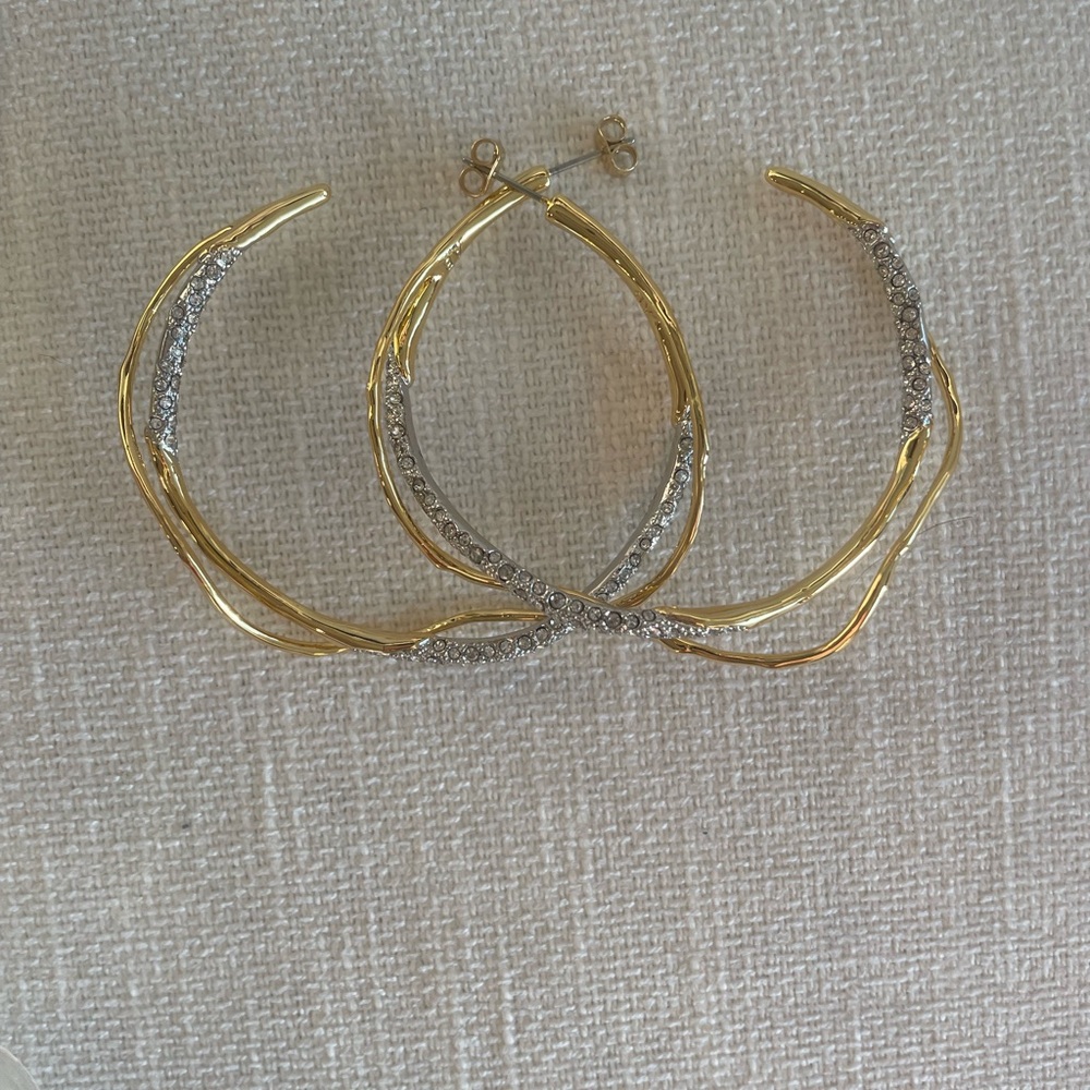 Alexis Bittar Intertwined Hoop Earrings